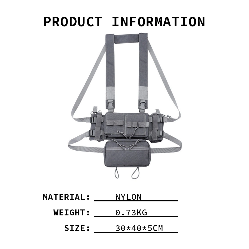 Nylon Molle Chest Rigs Army Style Tactic with Mag Pouch Military Style Chest Rig