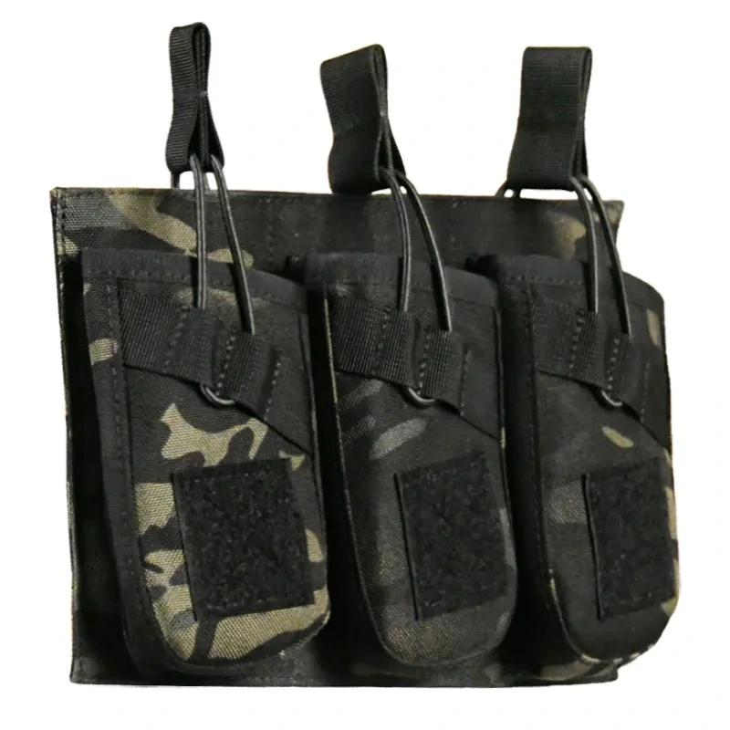 Tactical Triple Mag Pouch 7.62 Molle Pouch Vest Accessories Black Multicam