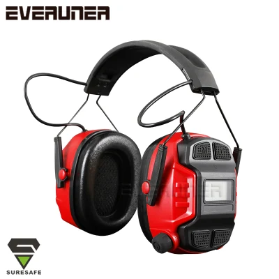電子聴覚保護具、Bluetooth FM ラジオ、AUX 安全イヤーマフ